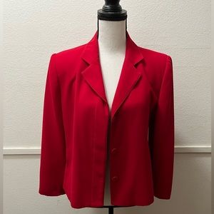 ANNEX Casual Corner Beautiful Long Sleeve Red Blazer